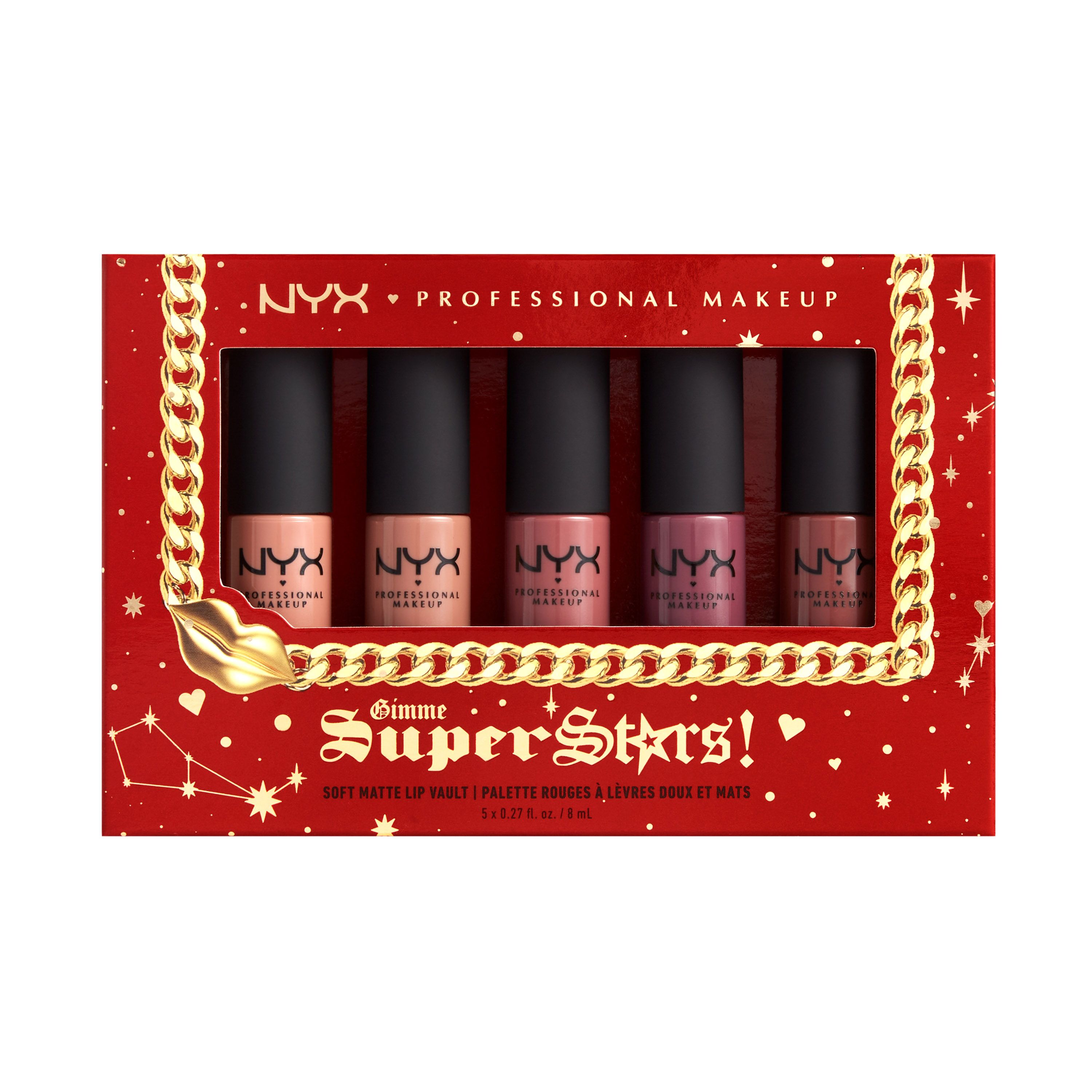 NYX PROFESSIONAL MAKEUP GIMME SUPER STARS lūpų dažų rinkinys