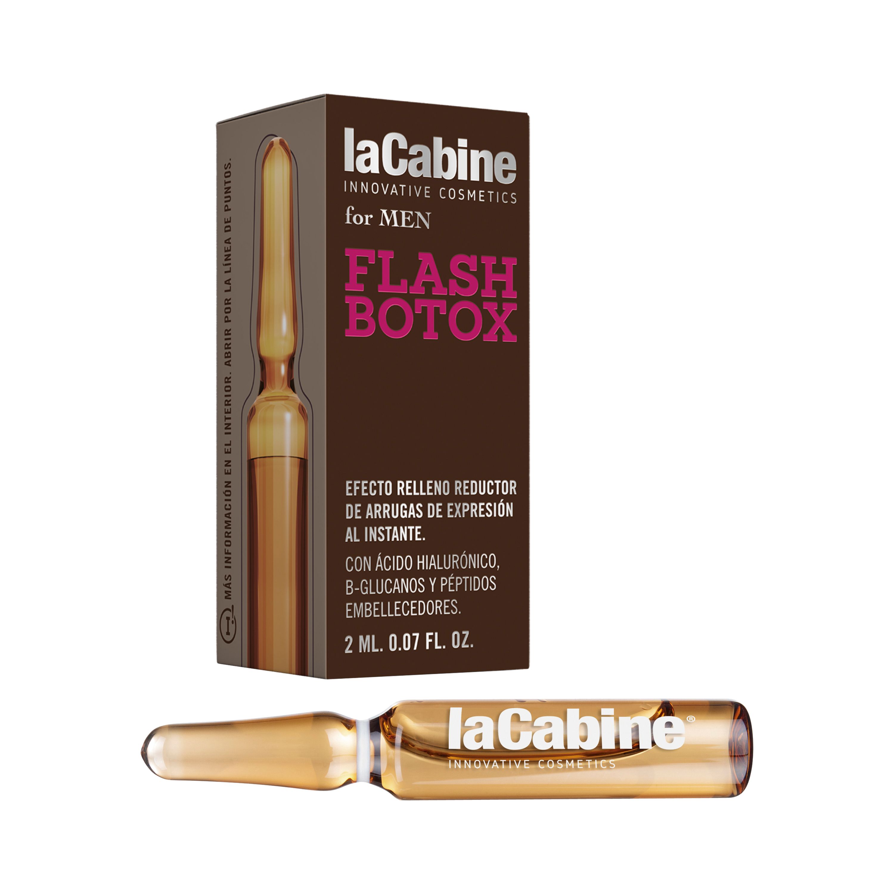 LA CABINE FOR MEN FLASH BOTOX vyrų veido skystis ampulėje