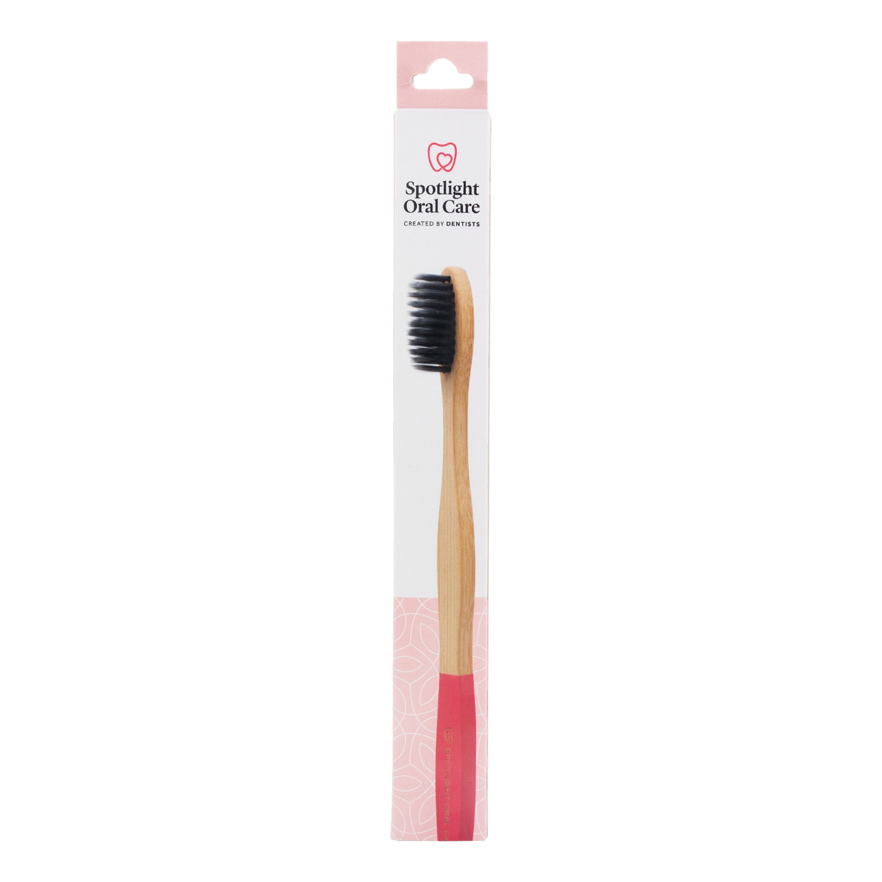 SPOTLIGHT ORAL CARE BAMBOO RED dantų šepetėlis