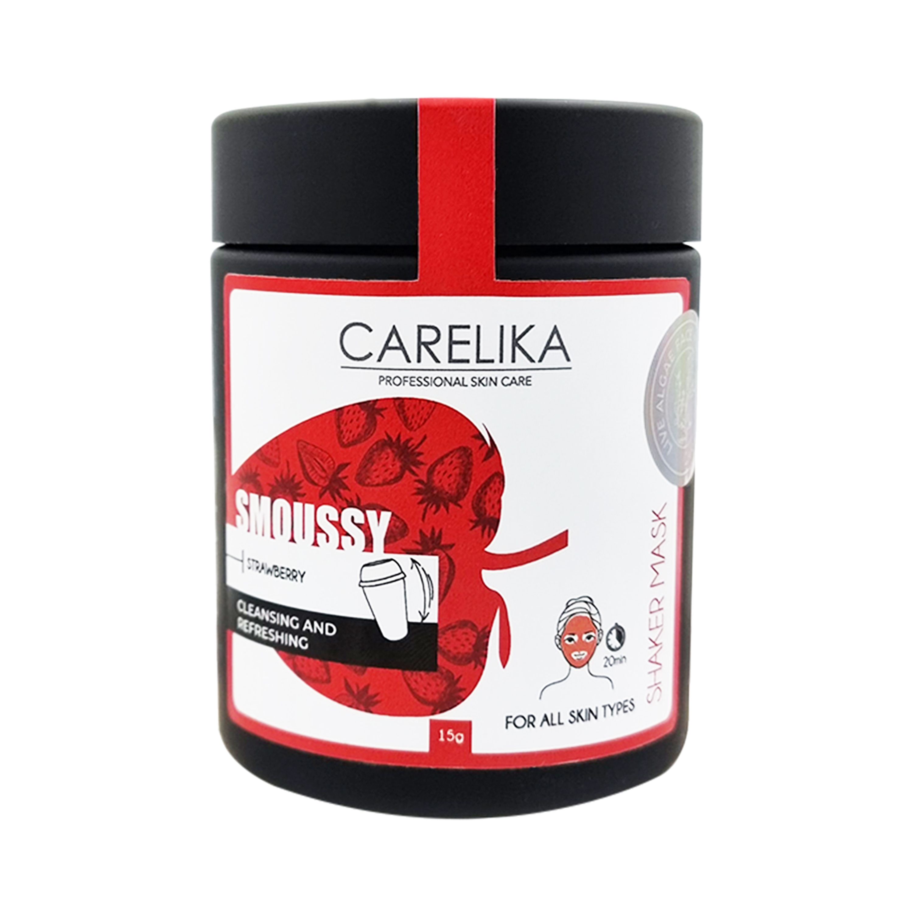 CARELIKA SMOUSSY STRAWBERRY veido kaukė
