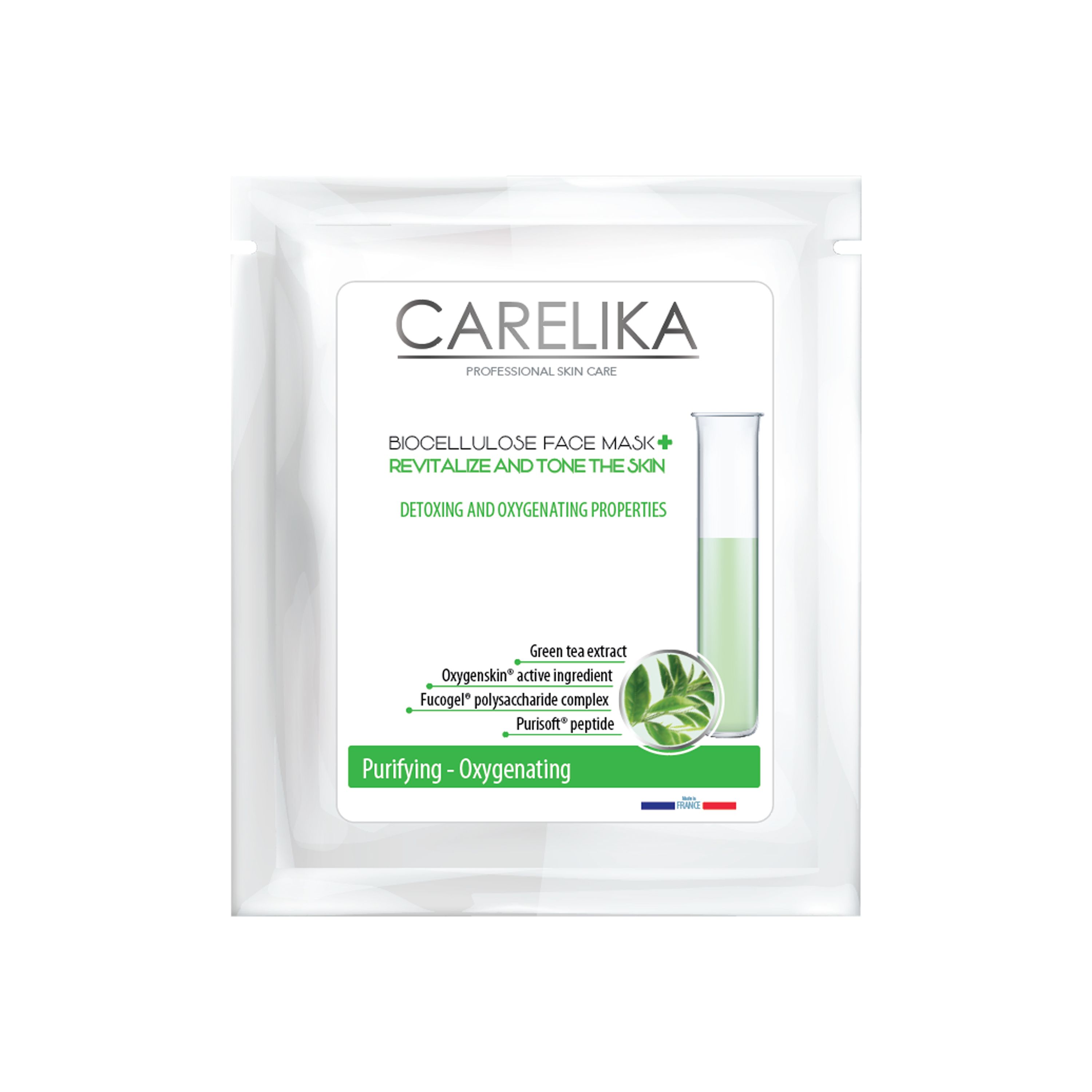 CARELIKA BIOCELLULOSE PURIFYING - OXYGENATING veido kaukė