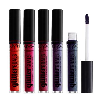 NYX GLITTER GOALS skysti lūpų dažai 3 ml