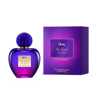 ANTONIO BANDERAS HER SECRET DESIRE tualetinis vanduo moterims, 50 ml