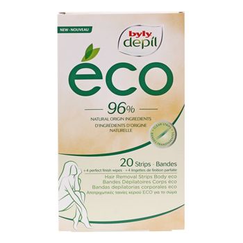 BYLY DEPIL ECO kūno depiliacinės juostelės (20 vnt.)
