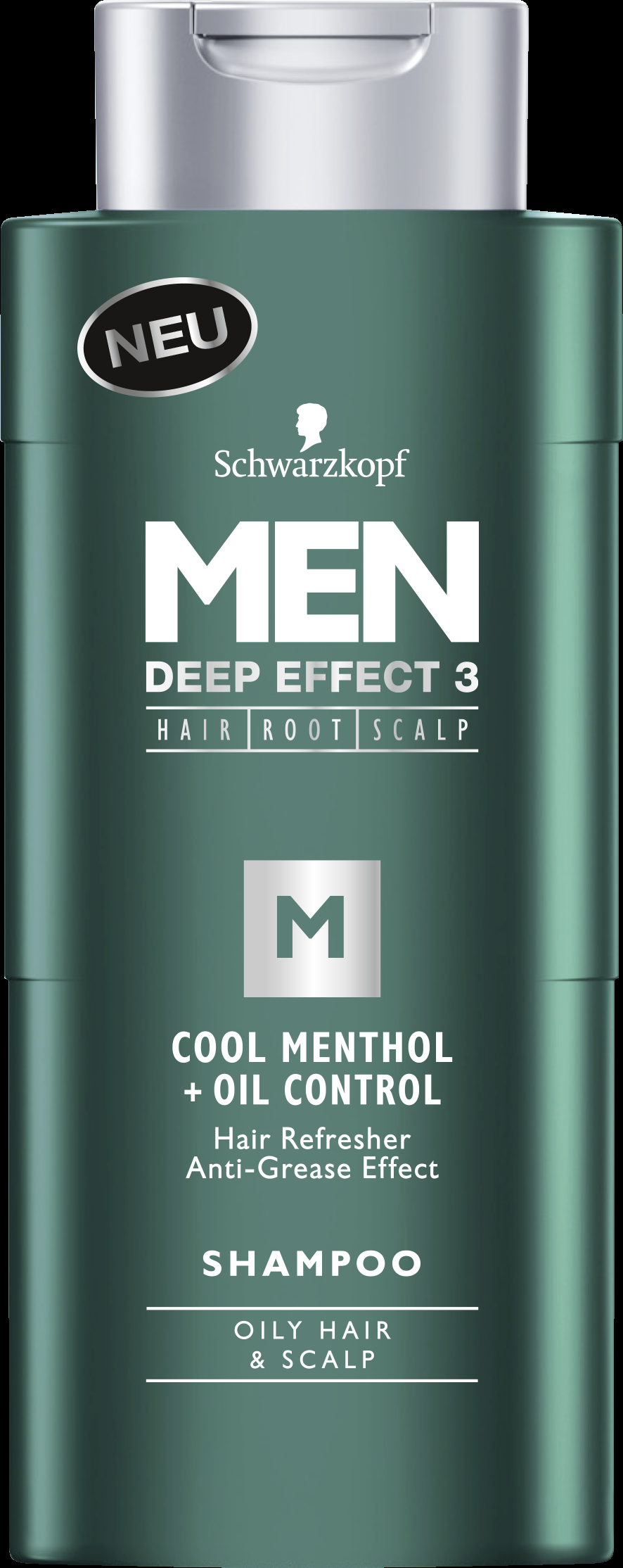 Cool menthol plaukų šampūnas vyrams