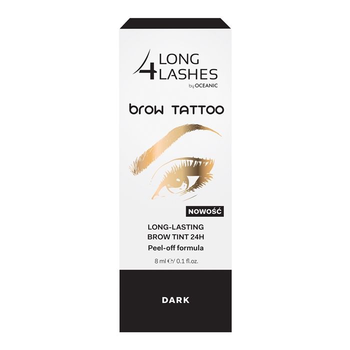 LONG 4 LASHES TATOO nulupami ilgalaikiai antakių dažai 8 ml