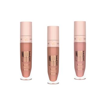 GOLDEN ROSE NUDE LOOK VELVETY MATTE matiniai skystieji lūpų dažai, 5,5 ml