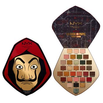 NYX PROFESSIONAL MAKEUP LA CASA DE PAPEL akių vokų šešėlių ir pigmentų paletė 