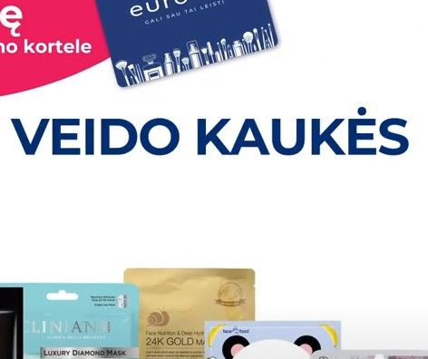 Veido kaukėms -40% NUOLAIDA ir dar daugiau pasiūlymų | EUROKOS